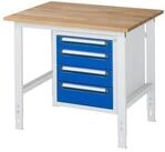 RAU Werkbank Arbeitstisch 1000x800x760-1080 4xSchub B-Platte 25mm...