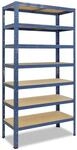 shelfplaza Schwerlastregal HOME, 230x23x45cm blau, 7 B&ouml;den, Kellerregal,