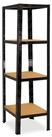 shelfplaza Schwerlastregal BLACK, 200x60x60cm schwarz, 4 B&ouml;den, Wohnraumregal...