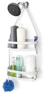 Umbra Duschablage Flex, Kunststoff, Duschregal, Duschcaddy, Duschdiener, Weiss