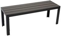 DEGAMO Gartenbank SORANO, 2-sitzer 120cm, Alu anthrazit + Kunstholz grau,...