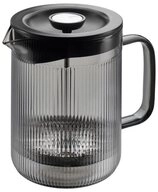 GEFU Geschirr-Set Kaffeebereiter CRISTIANO schwarz/grau 0,6l, Borosilikatglas,