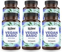 Yes Vegan Vitamin D3 K2 B12 hochdosiert, Vegan Multivitamin Kapseln, 6 er...