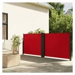 furnicato Markise Ausziehbare Seitenmarkise 140 x 1200 cm in Rot rot 1200 cm x 1 cm x