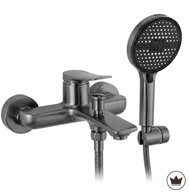 wohnwerk.idee Wannenarmatur Badewanne Armatur Wasserhahn mit Handbrause Gold...