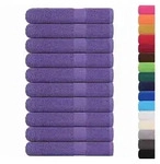 vidaXL Handtuch Handt&uuml;cher FROGN 10 Stk. Lila 100x200 cm 360 g/m2, (10-St) lila