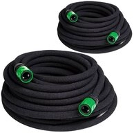 monzana Bew&auml;sserungsschlauch, 30 m 1/2 Zoll T-Verbinder Wasserstop Perlschlauch