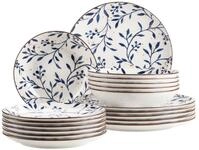 M&Auml;SER Tafelservice Olive (18-tlg), 6 Personen, Porzellan