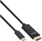 Inline USB Display Kabel, USB-C Stecker zu HDMI Stecker, 3m HDMI-Kabel