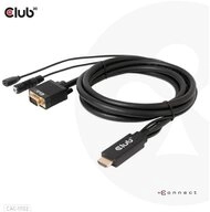 CLUB3D HDMI to VGA Cable M/M 2m/6.56ft 28AWG Audio- & Video-Kabel