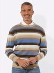 Sieh an! Strickpullover Rundhals-Pullover Langarm Jacquard