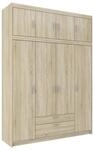 Beautysofa Dreht&uuml;renschrank ELENA 4D mit Erweiterung 4-T&uuml;rig, mit Schubladen