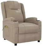 vidaXL Massagesessel Massagesessel Cappuccino-Braun Kunstleder (1-St)