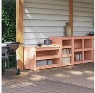 vidaXL Outdoor-K&uuml;chenmodul Outdoor-K&uuml;chenschr&auml;nke 2 Stk. Massivholz Douglasie