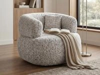 Beautysofa Drehsessel LAILA moderner Sessel & Loungesessel, 360&deg; drehbar