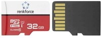 Renkforce RF-mSDHC-32GB microSD-Karte 32 GB Class 10, UHS-Class 1, UHS-I inkl.