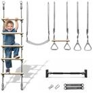 HyperMotion Doppelschaukel HyperMotion 5in1 Kletterset Kinder Turnset mit