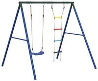vidaXL Spielturm Schaukel-Set mit Schaukelsitz und Strickleiter