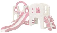 Joyz Rutsche Kinderrutsche 6 in 1 mit Spielturm Schaukel Rutsche &...