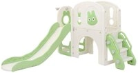 Joyz Rutsche Kinderrutsche 5 in 1 mit Spielturm Rutsche & Basketballkorb...