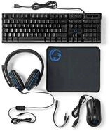 Nedis 5-in-1 Gaming Set AZERTY Tastatur Maus Headset Mauspad PC Gaming-Tastatur