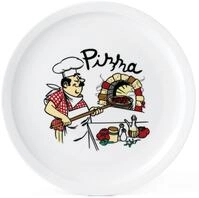 van Well Pizzateller K&uuml;chenchef, (6 St), Teller Set, Porzellan,...