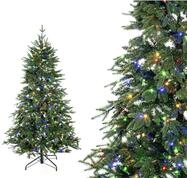 Evergreen Classics K&uuml;nstlicher Weihnachtsbaum Sherwood Fichte, LEDs, Nadeln...