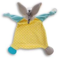 Nici Pl&uuml;schfigur Nici 48897 Schmusetuch Esel 25x25cm mit Bei&szlig;ring und