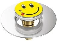 Sanilo Waschbeckenst&ouml;psel Pop-Up Smiley, hochwertig, universell, mit Motiv, 100%