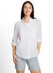 Langarmbluse TOM TAILOR "Regular", Damen, Gr. 36, wei&szlig;, Web, Obermaterial: 100%