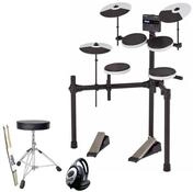 Roland Audio E-Drum Roland TD-02K E-Drum Schlagzeug mit Zubeh&ouml;r-Set