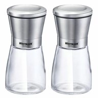 WESTMARK Salz-/Pfefferm&uuml;hle, Set Gew&uuml;rzm&uuml;hlen &raquo;Edelstahl&laquo;, 2tlg, mit