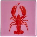 Giftcompany Platzset Love Tiles Untersetzer Hummer rosa 11x11cm
