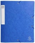 EXACOMPTA Archivcontainer 10x Archivbox R&uuml;cken 40mm Karton + 3 Klappen Gummizug A4