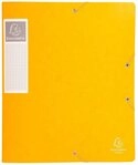 EXACOMPTA Archivcontainer 10x Archivbox R&uuml;cken 60mm Karton + 3 Klappen Gummizug A4