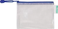 Tarifold Prospekth&uuml;lle Rei&szlig;verschlusstasche PVC blau A6 175x125mm VE=8 St&uuml;ck