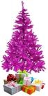 Mojawo K&uuml;nstlicher Weihnachtsbaum Weihnachtsbaum 150 cm inkl St&auml;nder Lila / Pink
