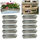 Hossi's Wholesale Blumenkasten 10er Set Zink Paletten Blumenk&auml;sten - Einsatz 38cm