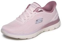 Slip-On Sneaker SKECHERS "SUMMITS", Damen, Gr. 37, rosa (mauve), Textil, Schuhe