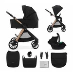 Kinderkraft Kombi-Kinderwagen VESTO 2 3in1 Kombikinderwagen schwarz