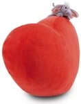Nici Dekokissen Nici 61491 Kissen Love Elefant herzf&ouml;rmig 42x27cm mit