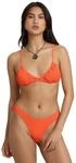 Bade-Shirt BILLABONG "Summer High Teagan Bralette", Damen, Gr. XS, orange (hot