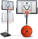 Apollo Basketballst&auml;nder Basketballkorb Outdoor Korb Set mit St&auml;nder und Rollen,