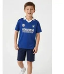 Converse Poloshirt CNVB BLEACHER SOCIETY NOVELTY Kurzarm-Design, f&uuml;r Kinder und