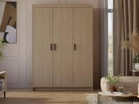 Beautysofa Kleiderschrank ELENA 3D, 3-T&uuml;rig 3-T&uuml;rig