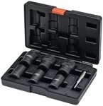 VIGOR Schraubendreher, (7 St), Satz spiralgenutet 1/2" mit Austreiber 21-32 mm...