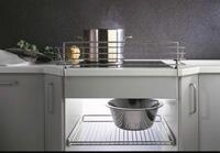 Kesseb&ouml;hmer K&uuml;chenregal Kesseb&ouml;hmer Kindersicherung chrom 680 mm