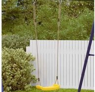 vidaXL Schaukelstuhl, Schaukelsitz f&uuml;r Kinder Verstellbar Gelb