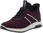 Slip-On Sneaker RIEKER "Ready2GO", Damen, Gr. 36, lila (brombeere, schwarz),