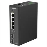 D-Link DIS-210G-06P 6-Port Switch Netzwerk-Switch (Smart Managed Gigabit PoE